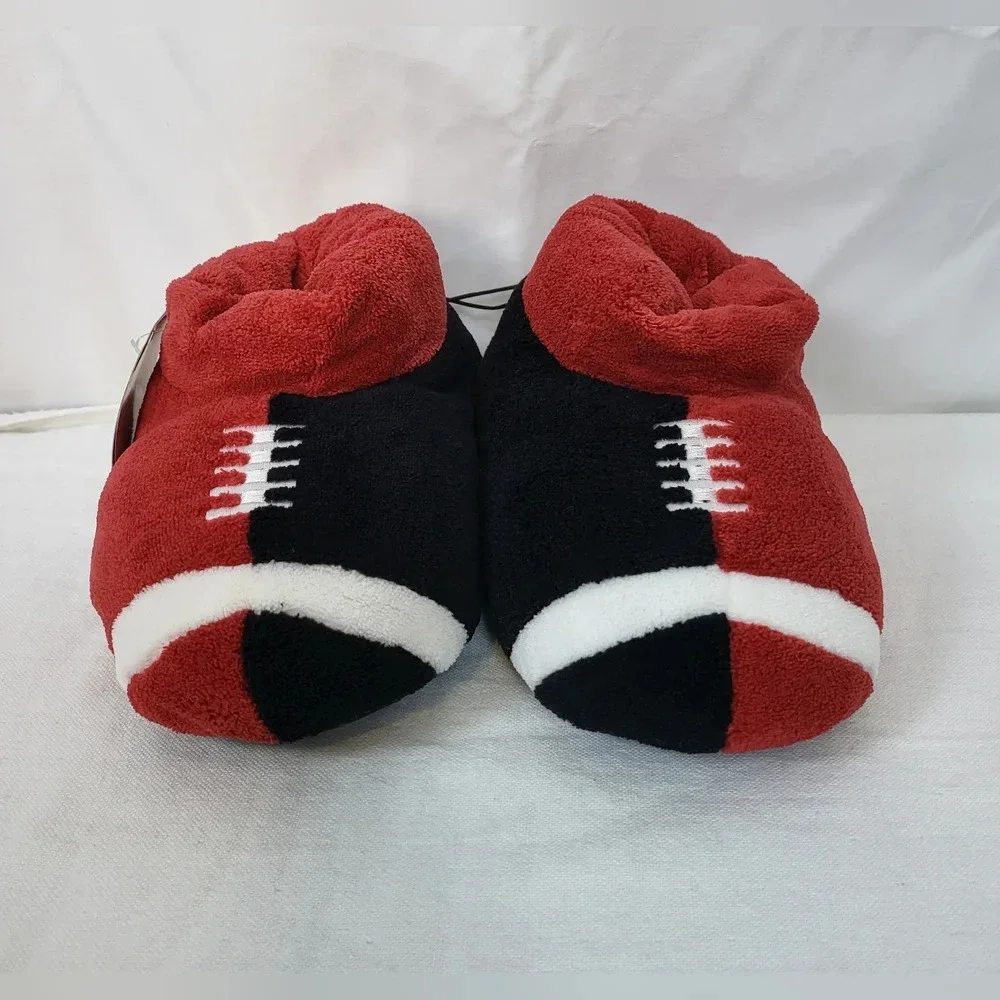 NWT Arkansas Razorbacks Officially Licensed Puffy Ankle Slippers Youth XL (13-1)